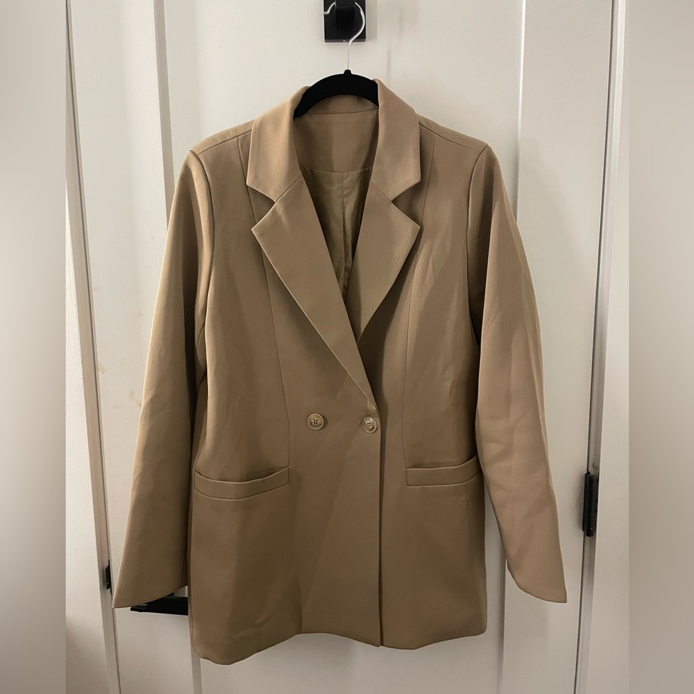 J.ing brown blazer, size S/M